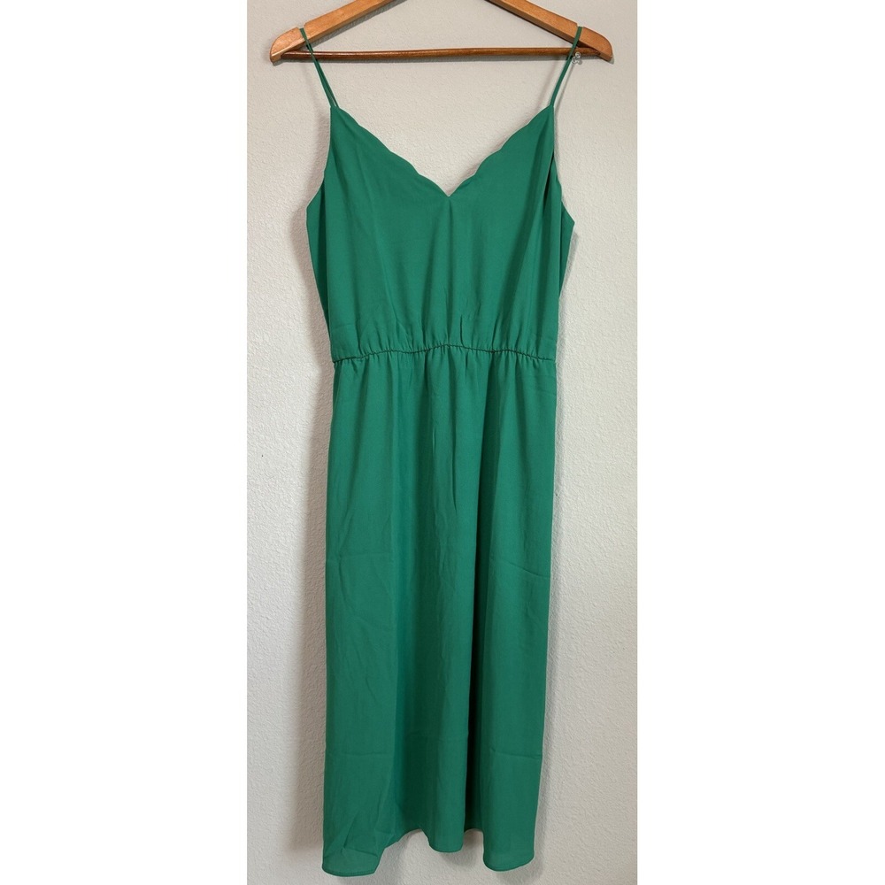 Socialite Women's Small Shift‎ Dress Green Wicked Midi Sleeveless Fairy Whimsy